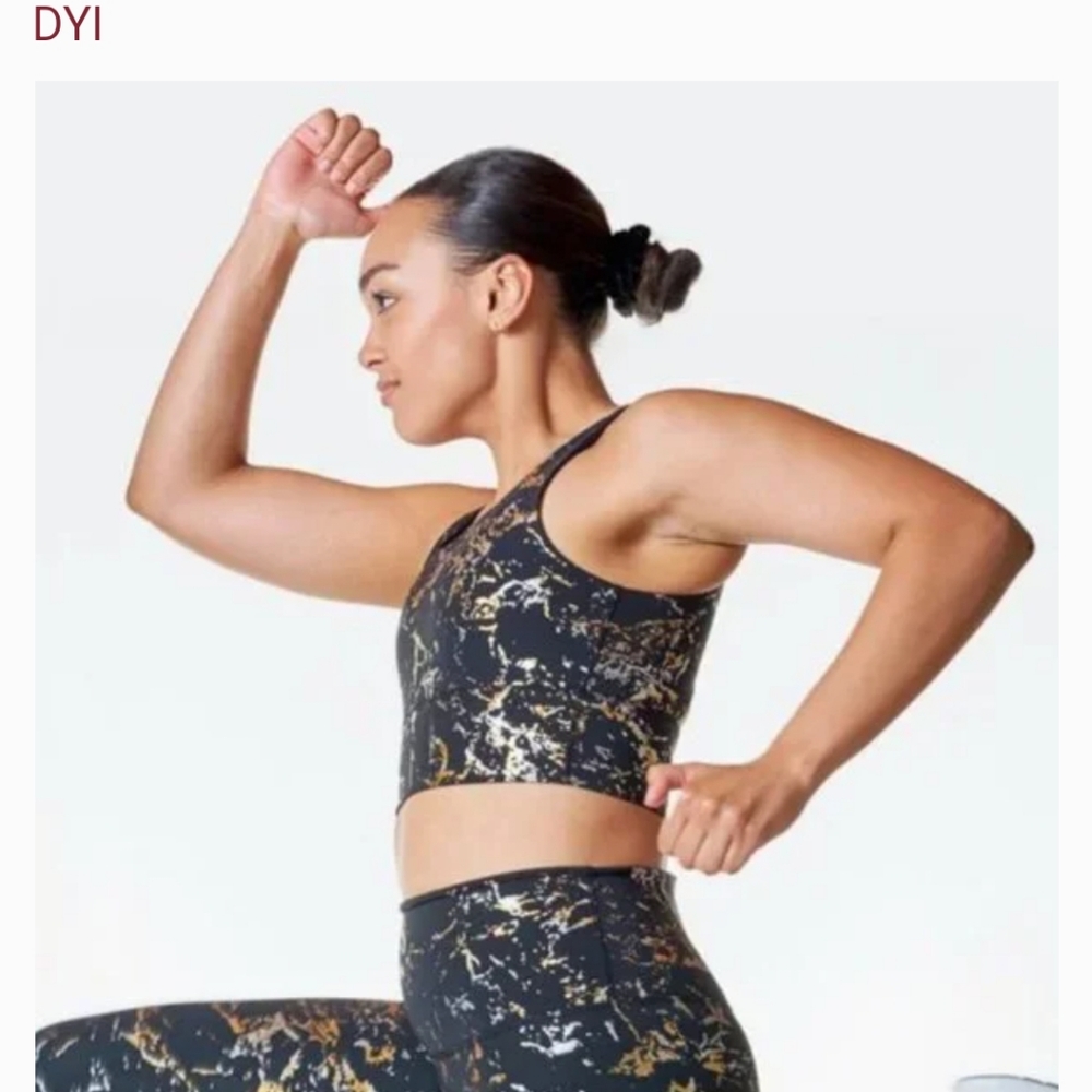 NWOT DYI elevate Bra- Metal splatter foil.